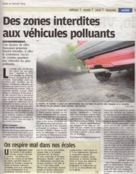 Le Dr Halimi interviewé dans Le Parisien sur la qualité de l'air extérieur